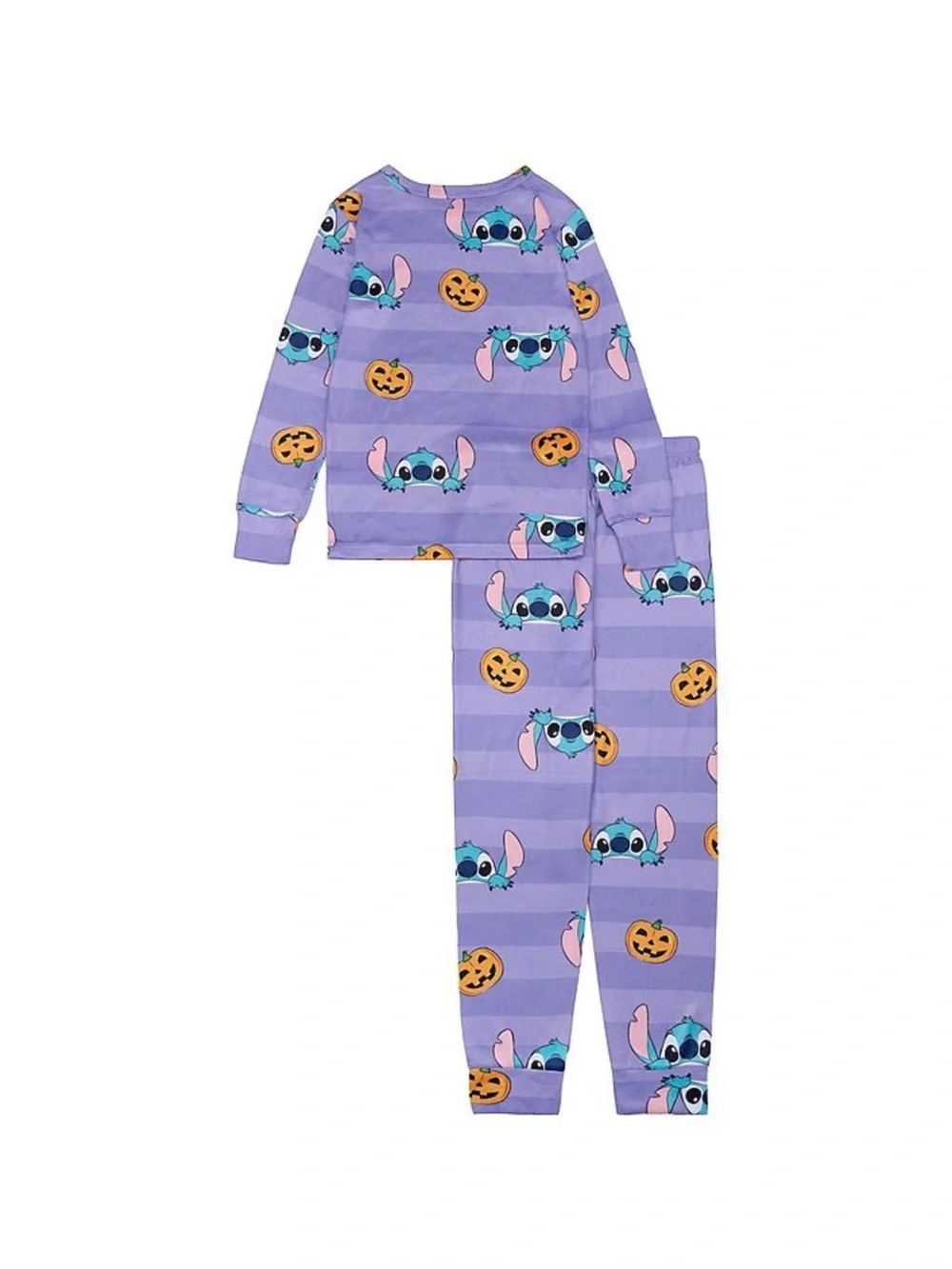 Disney Girls Purple Halloween Stitch Pumpkin Pajama Set -    Size 4